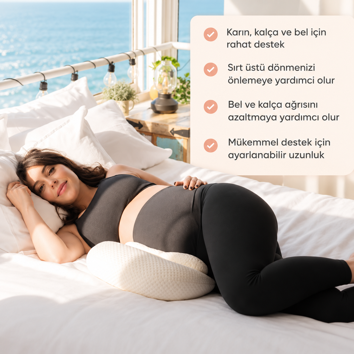 Sleepure Ayarlanabilir Hamile Destek Yastığı