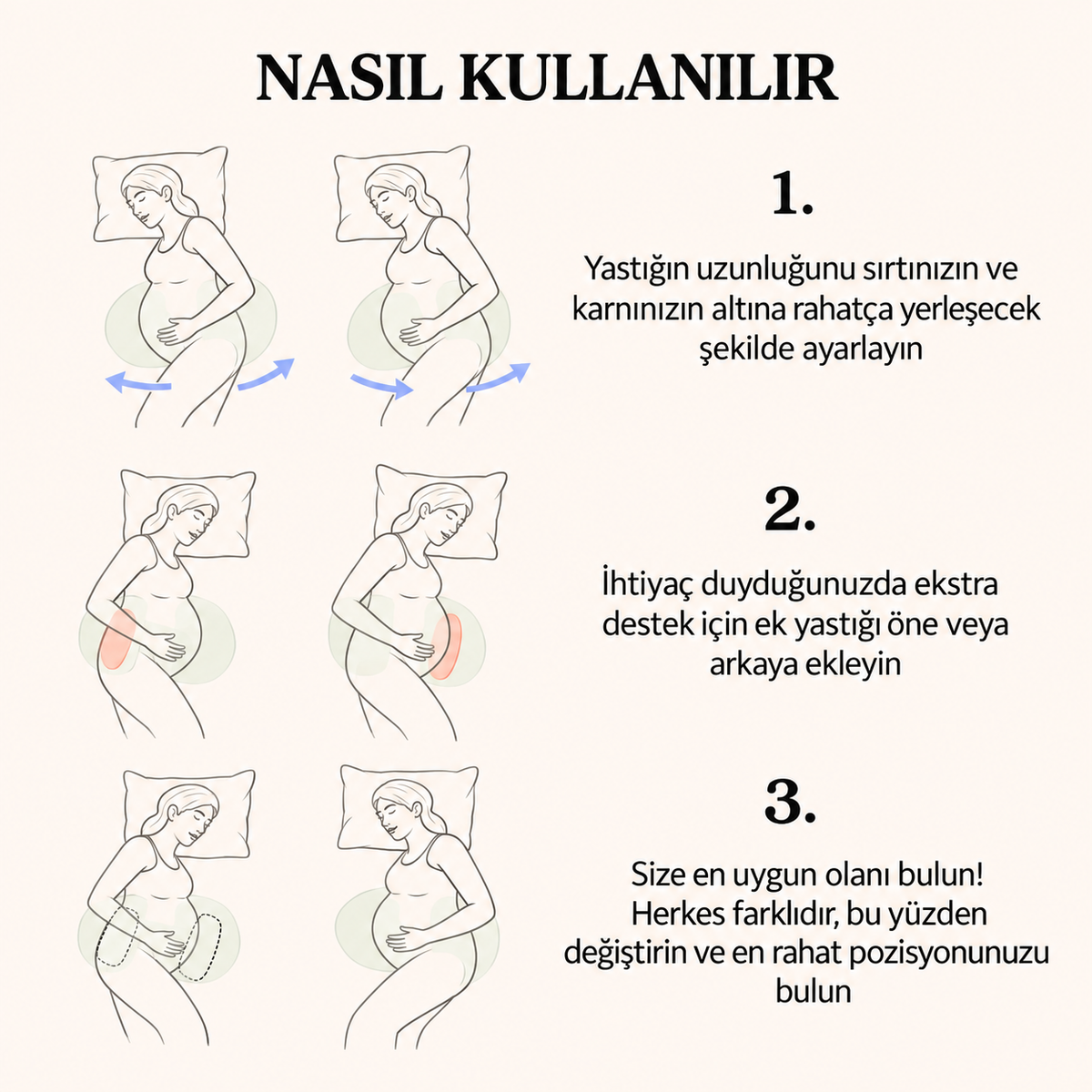 Sleepure Ayarlanabilir Hamile Destek Yastığı