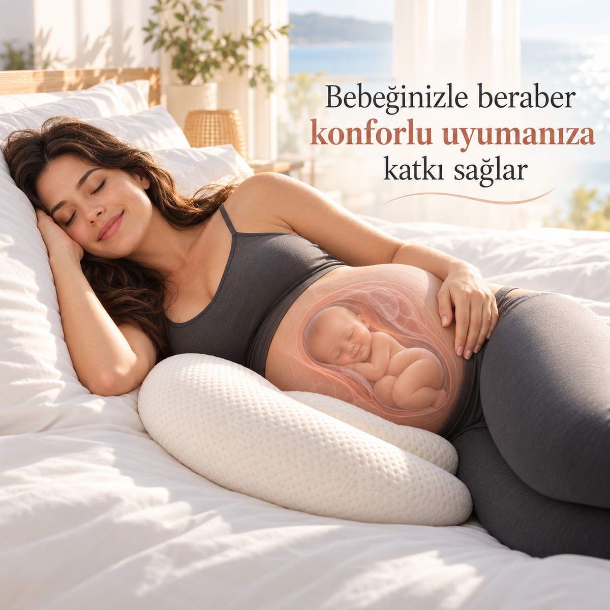 Sleepure Ayarlanabilir Hamile Destek Yastığı